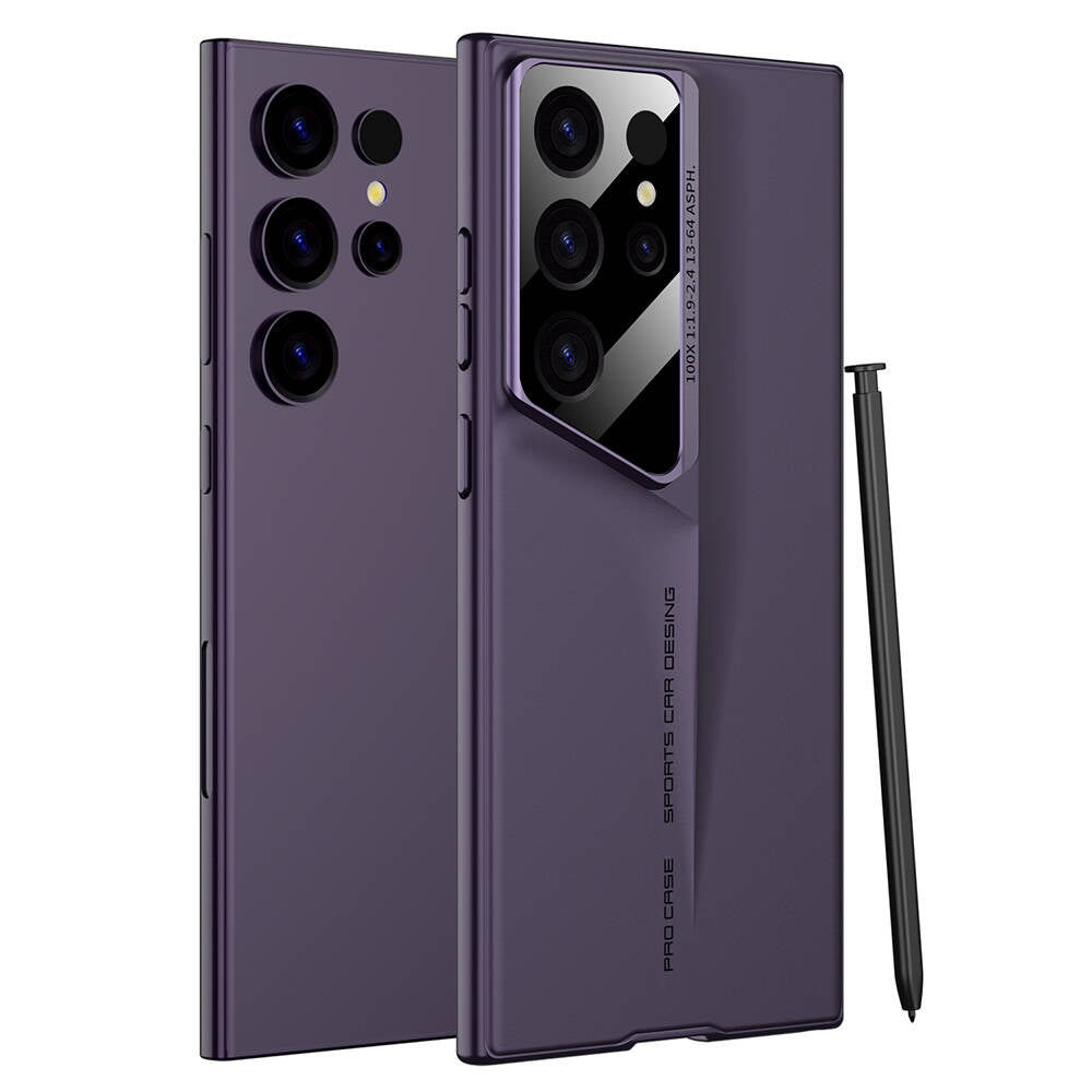 Galaxy S24 Ultra Kılıf Ultra İnce Kamera Korumalı Sert Rubber Zore Procase Kapak Mor