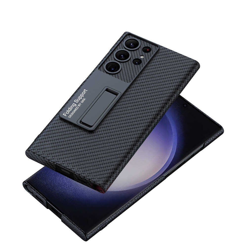 Galaxy S24 Ultra Kılıf Zore Kıpta Standlı Kapak Yeşil