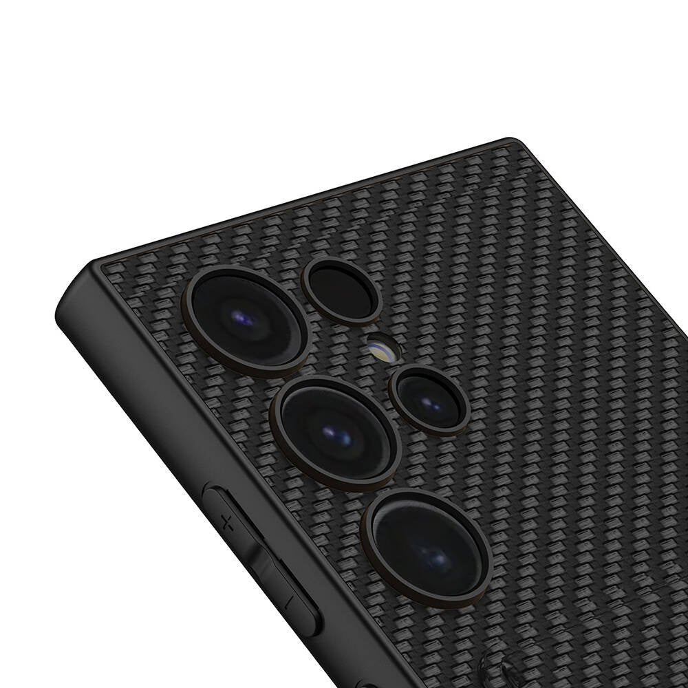 Galaxy S24 Ultra Suni Deri Arka Yüzey Zore Kartlıklı Kıpta Silikon Kapak Yeşil
