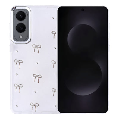 Galaxy S25 Edge Kılıf Airbag Tasarımlı Simli Şeffaf Zore Kutup Kapak Fiyonk