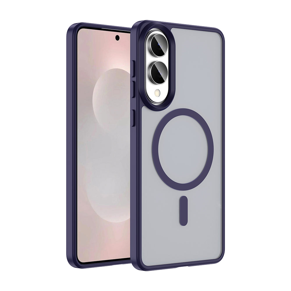 Galaxy S25 Edge Kılıf M-safe Şarj Özellikli Mat Arka Yüzey Zore Sio Kapak Gri