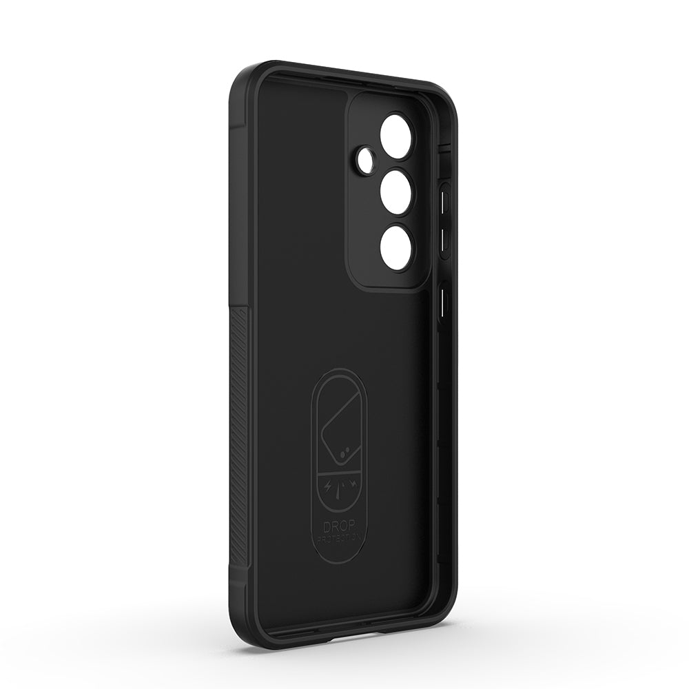 Galaxy S25 FE Kılıf Esnek TPU Oyuklu Arka Yüzey Tasarımlı Zore Etnik Silikon Kapak Lacivert