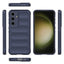 Galaxy S25 FE Kılıf Esnek TPU Oyuklu Arka Yüzey Tasarımlı Zore Etnik Silikon Kapak Lacivert