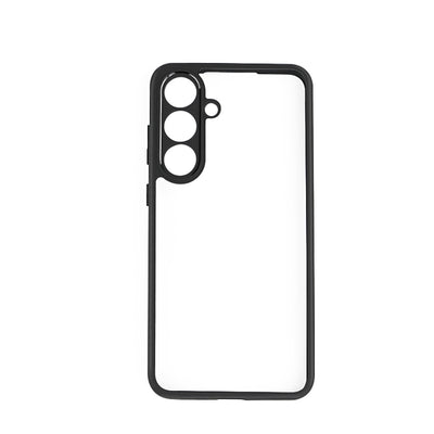 Galaxy S25 FE Kılıf Kamera Korumalı Şeffaf Arka Yüzey Zore New Roll Kapak Siyah
