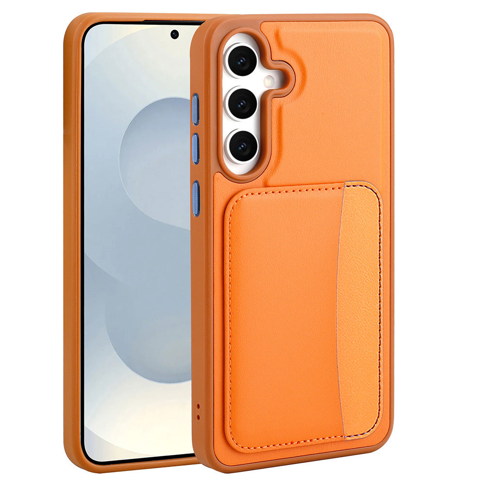 Galaxy S25 FE Kılıf Kartlıklı Zore X-Kart Silikon Kapak Koyu Gri