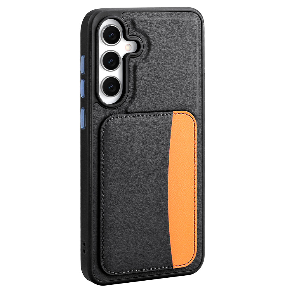 Galaxy S25 FE Kılıf Kartlıklı Zore X-Kart Silikon Kapak Siyah