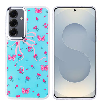 Galaxy S25 Kılıf Airbag Tasarımlı Zore Hadra Kapak Kelebek