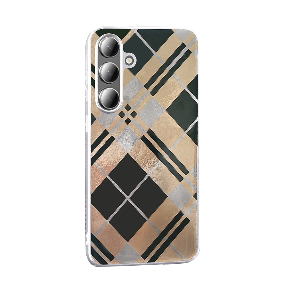 Galaxy S25 Kılıf Desenli Zore Mep Kapak Gold Leopar