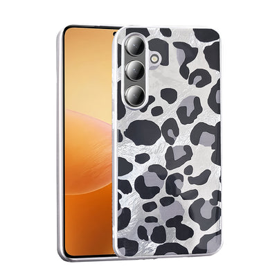 Galaxy S25 Kılıf Desenli Zore Mep Kapak Gri Leopar
