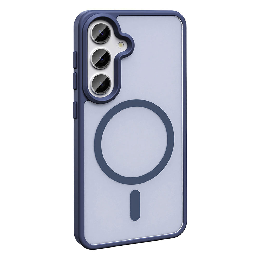 Galaxy S25 Kılıf M-safe Şarj Özellikli Mat Arka Yüzey Zore Sio Kapak Gri