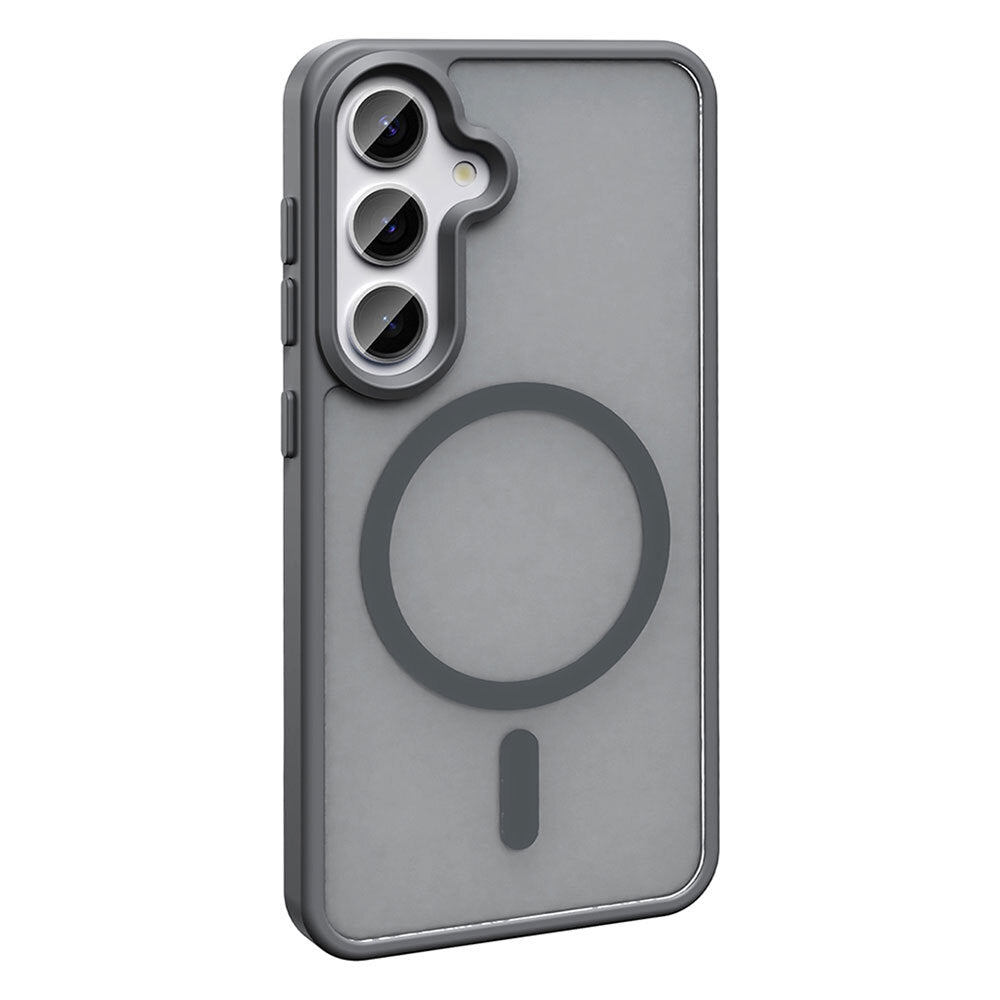 Galaxy S25 Plus Kılıf M-safe Şarj Özellikli Mat Arka Yüzey Zore Sio Kapak Siyah