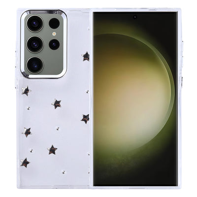 Galaxy S25 Ultra Kılıf Airbag Tasarımlı Simli Şeffaf Zore Kutup Kapak Lale