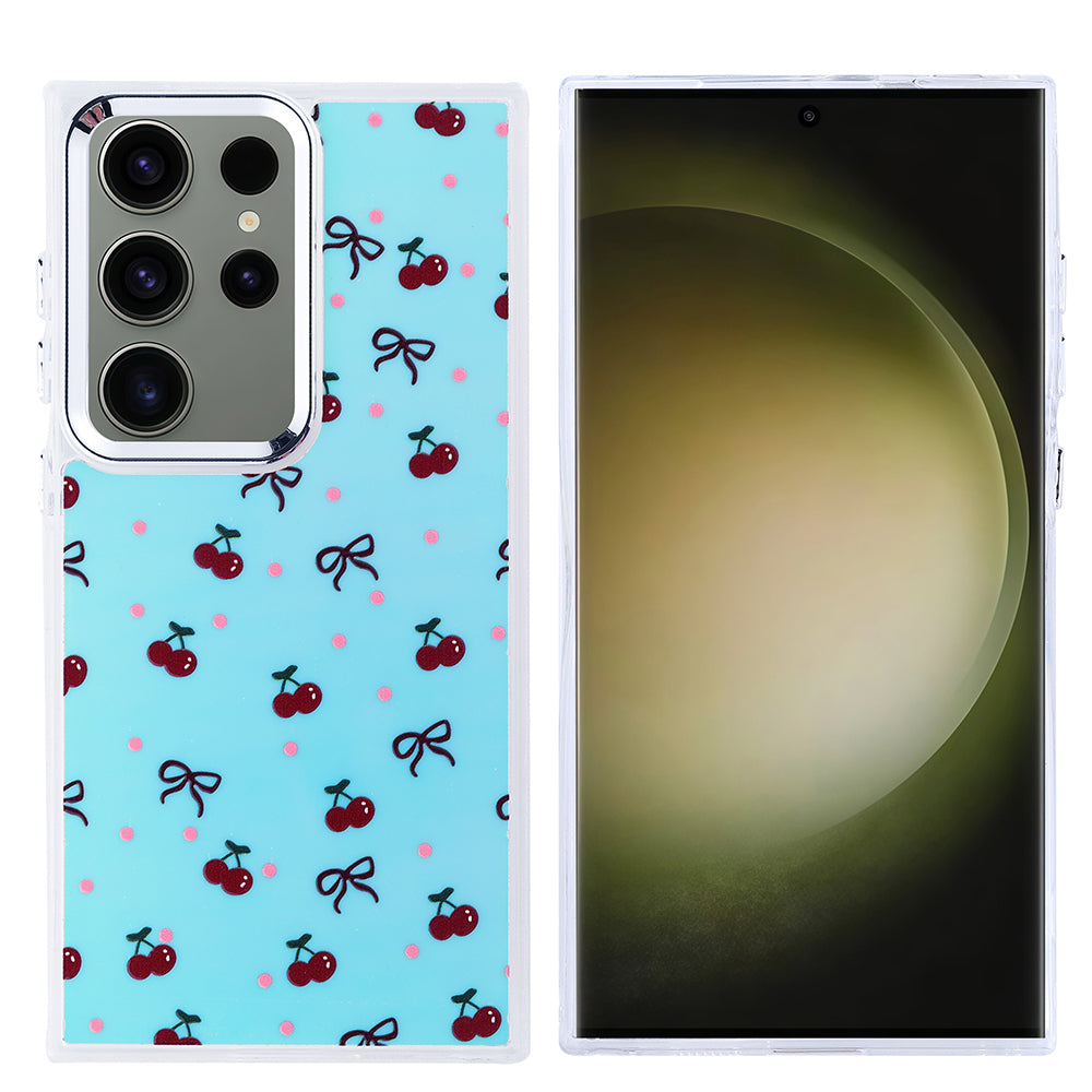 Galaxy S25 Ultra Kılıf Airbag Tasarımlı Zore Hadra Kapak Kiraz