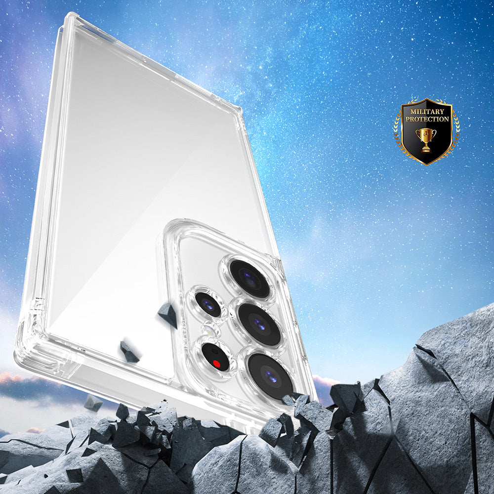 Galaxy S25 Ultra Kılıf Airbagli Takılabilir Askı Aparatlı Zore Snap Silikon Kapak Şeffaf