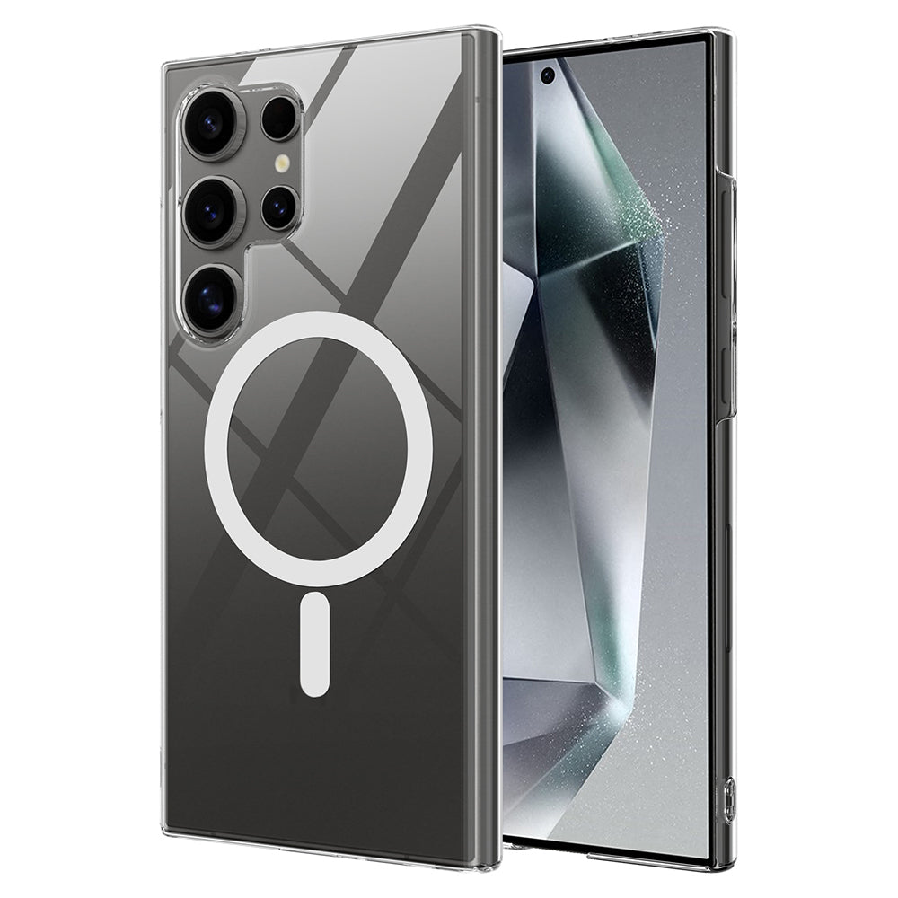 Galaxy S25 Ultra Kılıf Kamera Korumalı M-safe Sert PC Zore Porto Kapak Şeffaf