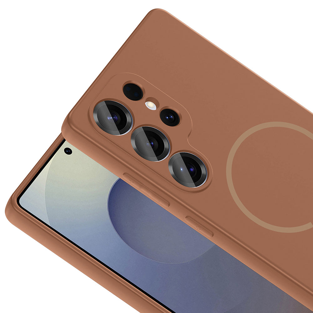 Galaxy S25 Ultra Kılıf M-safe Şarj Özellikli Zore Meta Kapak Siyah