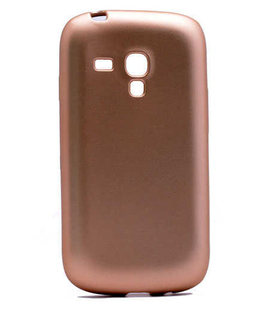 Galaxy S3 Mini Kılıf Zore Premier Silikon Kapak Gold