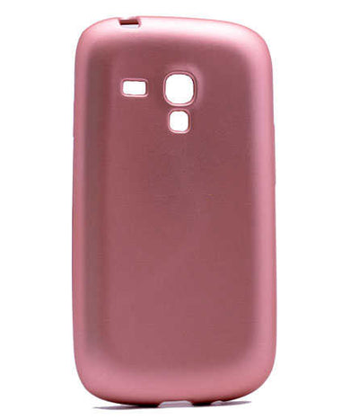 Galaxy S3 Mini Kılıf Zore Premier Silikon Kapak Rose Gold