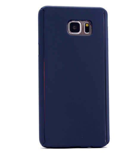 Galaxy S6 Edge Kılıf Zore 360 3 Parçalı Rubber Kapak Lacivert