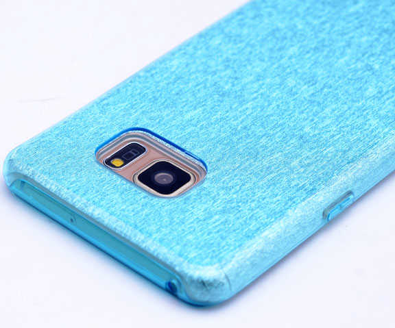 Galaxy S6 Edge Kılıf Zore Shining Silikon Gümüş