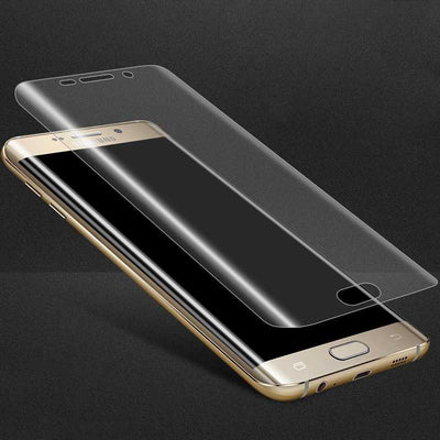 Galaxy S6 Edge Zore Süper Pet Ekran Koruyucu Jelatin Siyah
