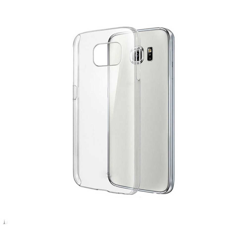 Galaxy S6 Kılıf Zore Süper Silikon Kapak Renksiz