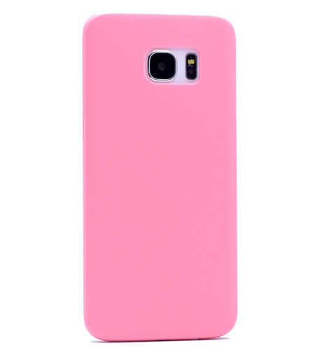 Galaxy S7 Edge Kılıf Zore 1.Kalite PP Silikon Pembe