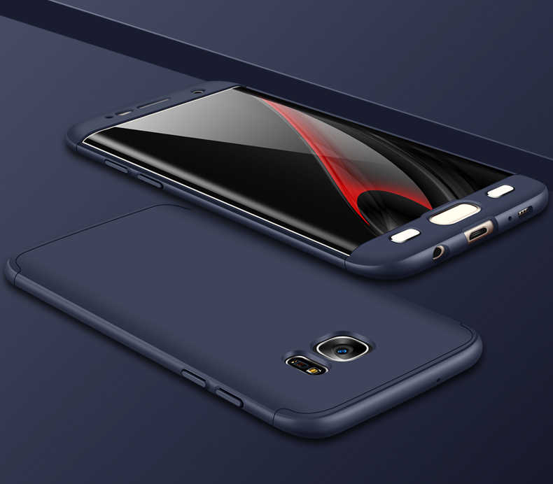 Galaxy S7 Edge Kılıf Zore Ays Kapak Mavi