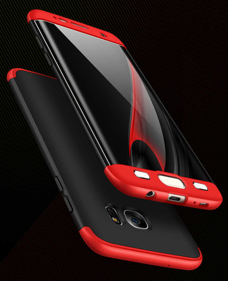 Galaxy S7 Edge Kılıf Zore Ays Kapak Siyah