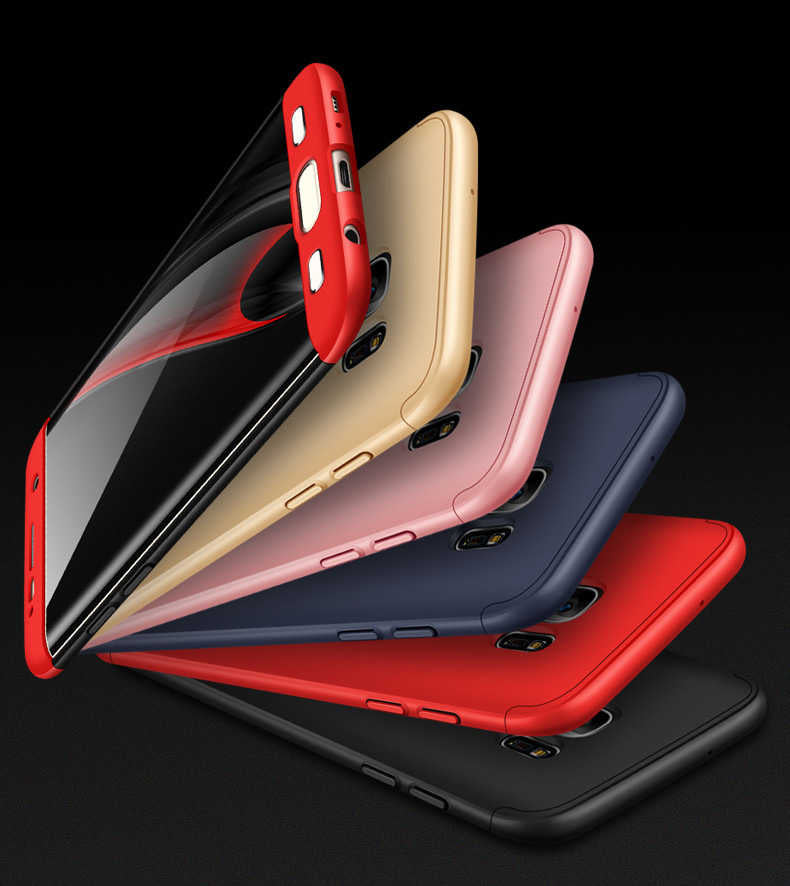 Galaxy S7 Edge Kılıf Zore Ays Kapak Siyah-Kırmızı