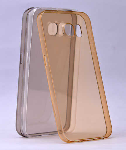 Galaxy S7 Edge Kılıf Zore İmax Silikon Kılıf Gold