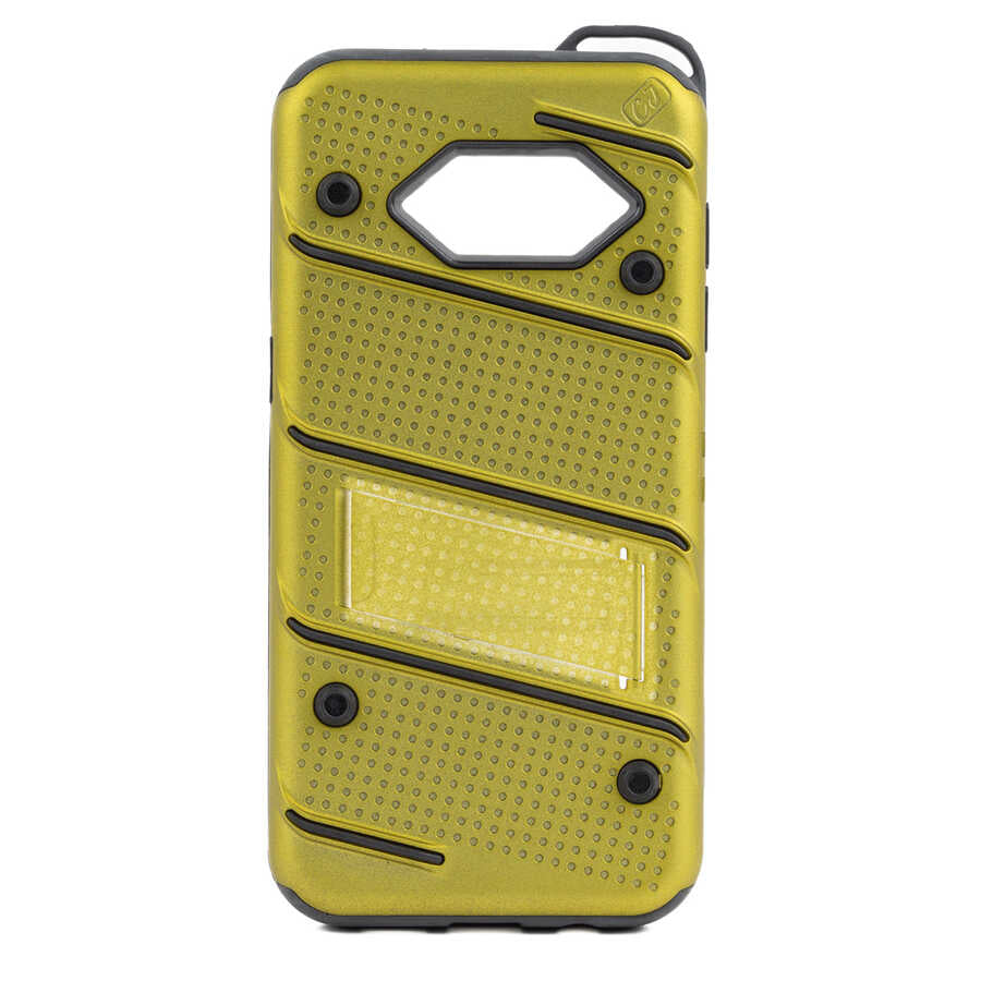 Galaxy S7 Edge Kılıf Zore İron Kapak Yeşil