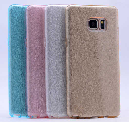 Galaxy S7 Edge Kılıf Zore Shining Silikon Mavi