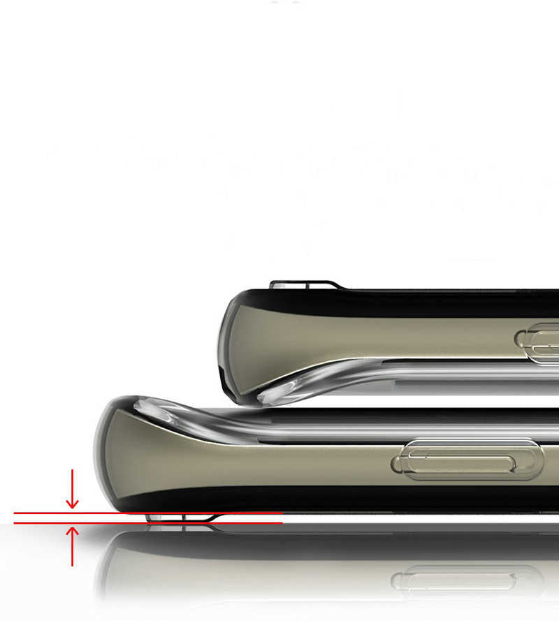 Galaxy S7 Edge Kılıf Zore Süper Silikon Renksiz