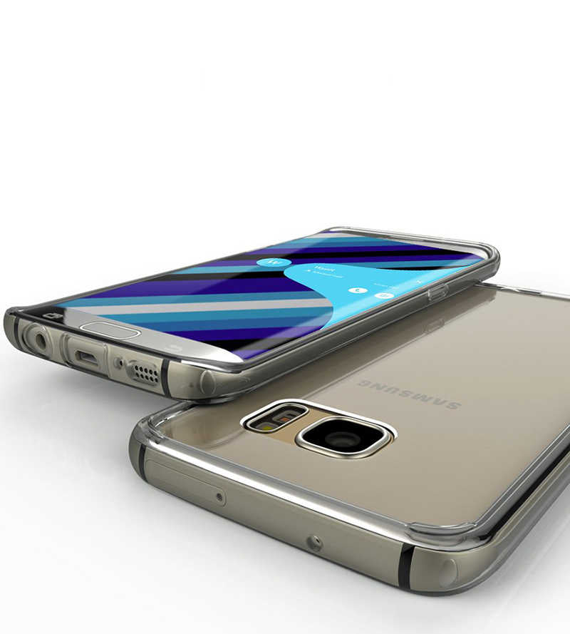 Galaxy S7 Edge Kılıf Zore Süper Silikon Renksiz