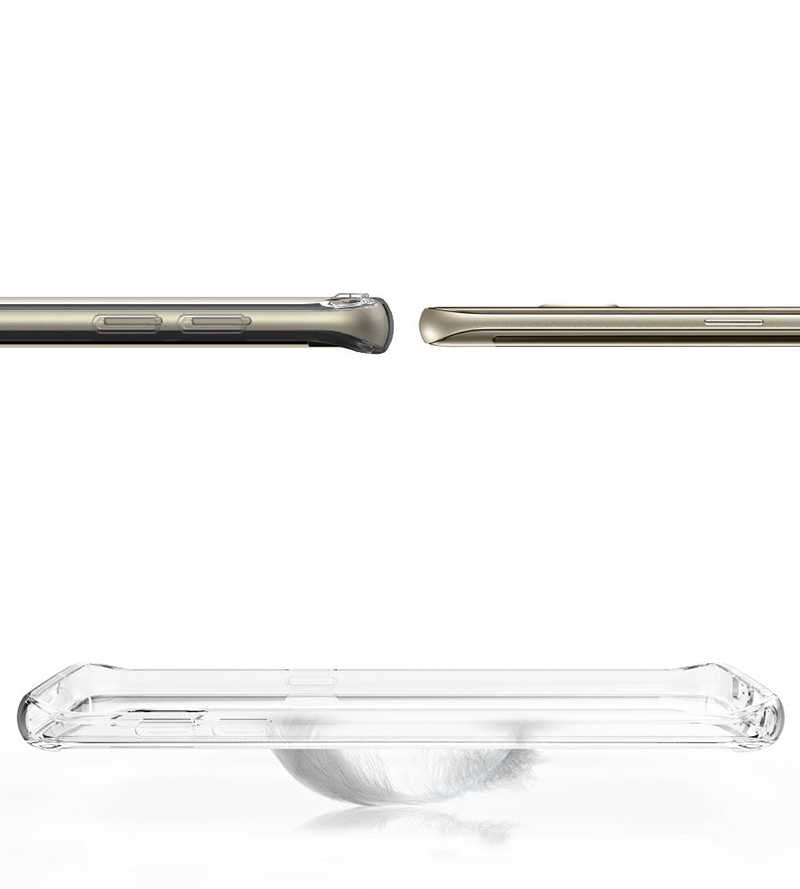 Galaxy S7 Edge Kılıf Zore Süper Silikon Renksiz