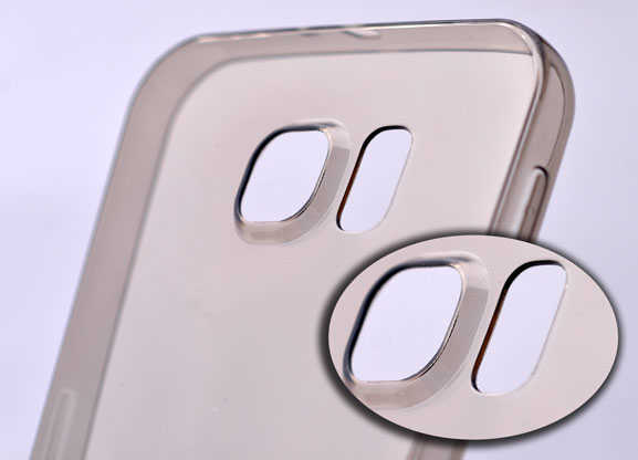 Galaxy S7 Kılıf Zore İmax Silikon Kılıf Füme