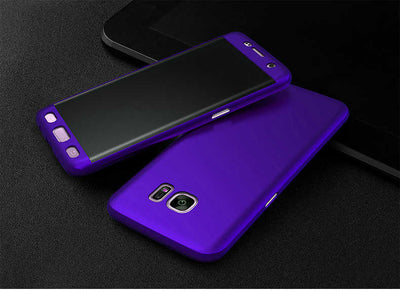 Galaxy S8 Kılıf Zore 360 3 Parçalı Rubber Kapak Lacivert