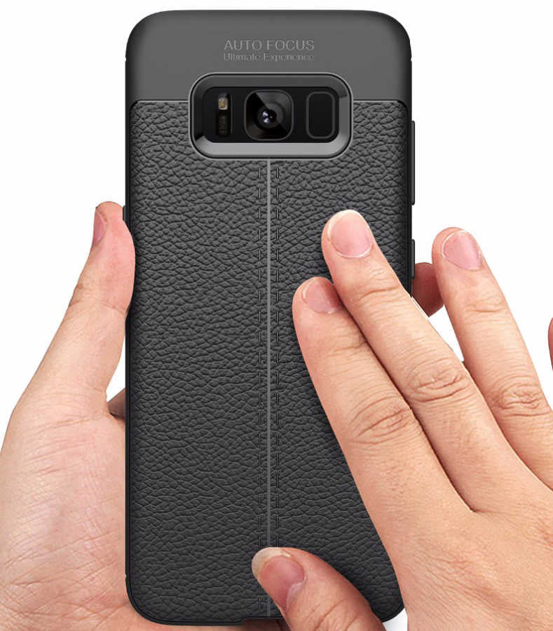 Galaxy S8 Kılıf Zore Niss Silikon Kapak Siyah