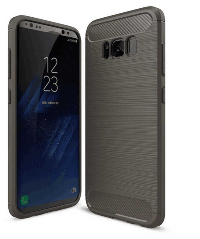 Galaxy S8 Kılıf Zore Room Silikon Kapak Gri