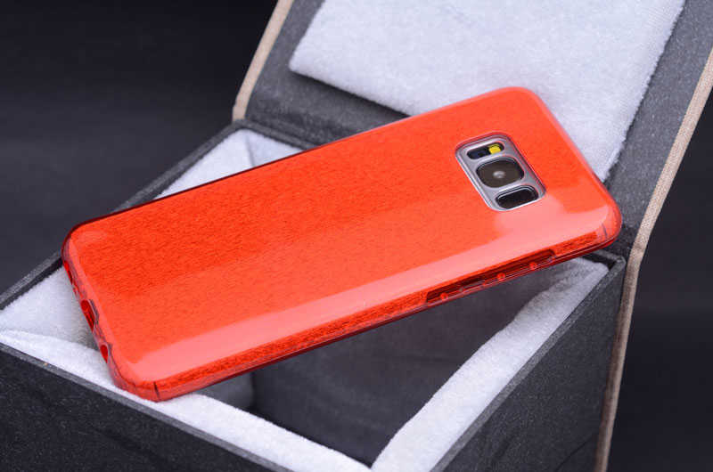 Galaxy S8 Kılıf Zore Shining Silikon Mavi