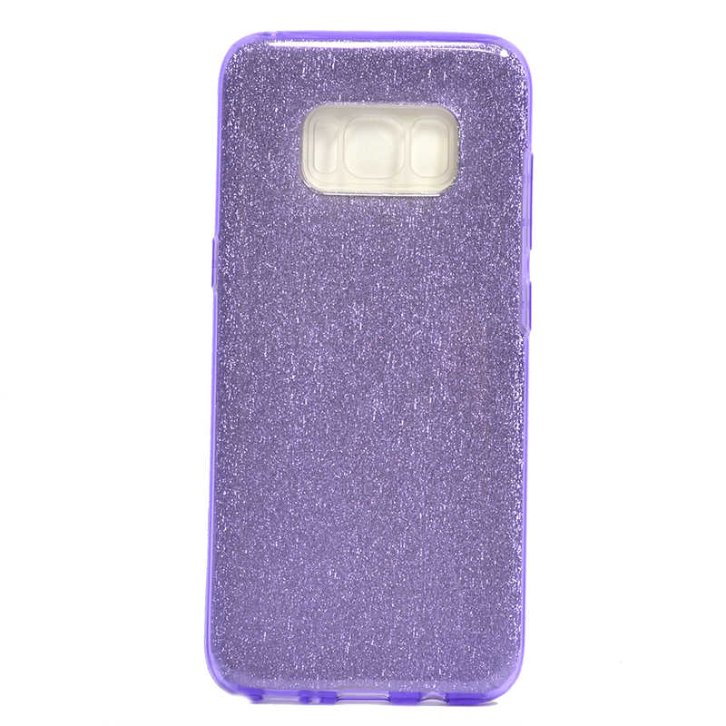 Galaxy S8 Kılıf Zore Shining Silikon Mor