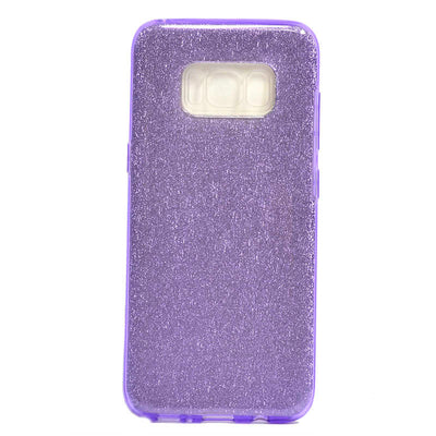 Galaxy S8 Kılıf Zore Shining Silikon Mor