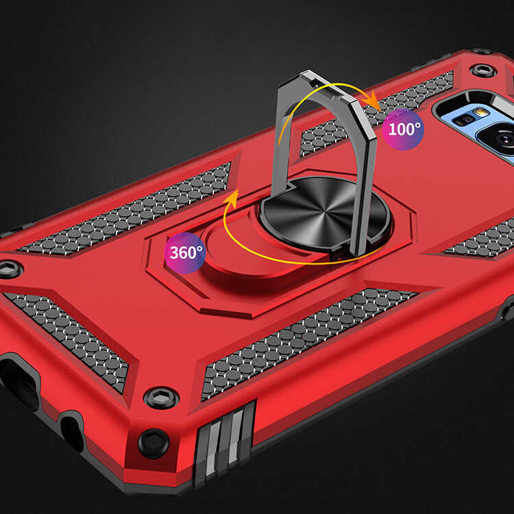 Galaxy S8 Kılıf Zore Vega Kapak Gri