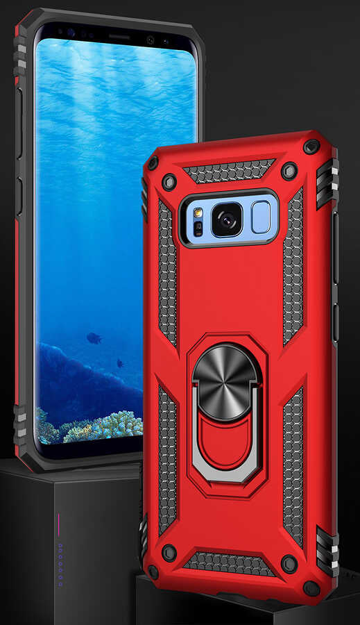 Galaxy S8 Kılıf Zore Vega Kapak Mavi