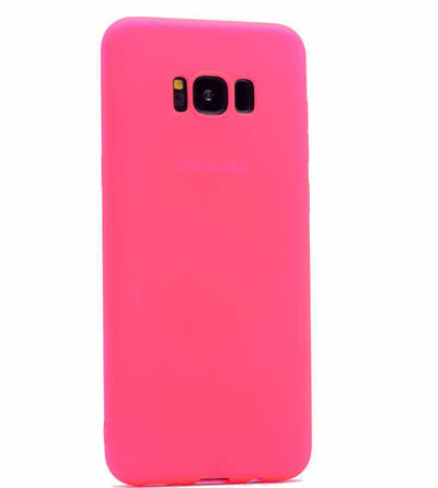 Galaxy S8 Plus Kılıf Zore Premier Silikon Kapak Pembe