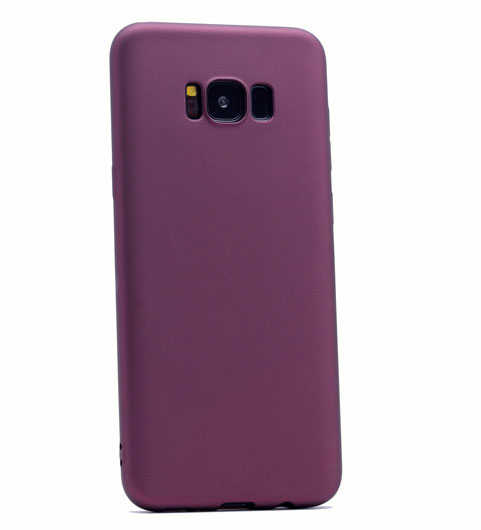 Galaxy S8 Plus Kılıf Zore Premier Silikon Kapak Mürdüm