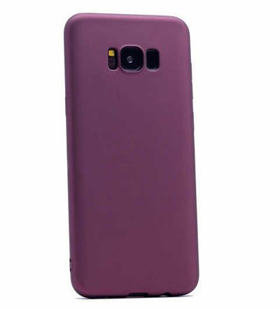Galaxy S8 Plus Kılıf Zore Premier Silikon Kapak Mürdüm