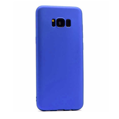 Galaxy S8 Plus Kılıf Zore Premier Silikon Kapak Saks Mavi