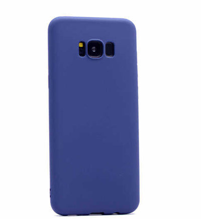 Galaxy S8 Plus Kılıf Zore Premier Silikon Kapak Saks Mavi